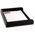 Black Classic Leather Side-Load Letter Tray